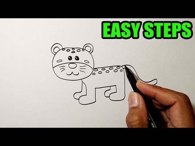 How to draw cute animals | TIGER 