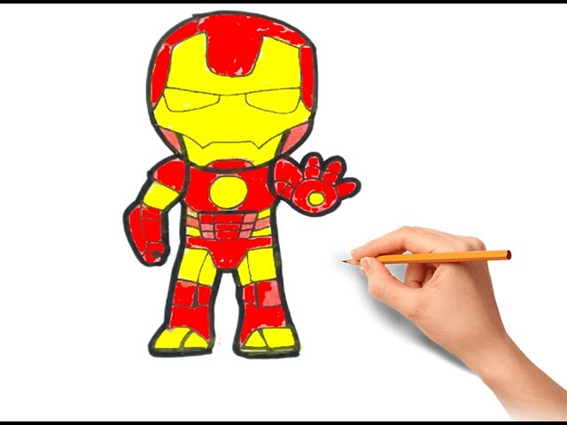 DRAWING AND PAINTING IRON MAN THE AVENGERS 