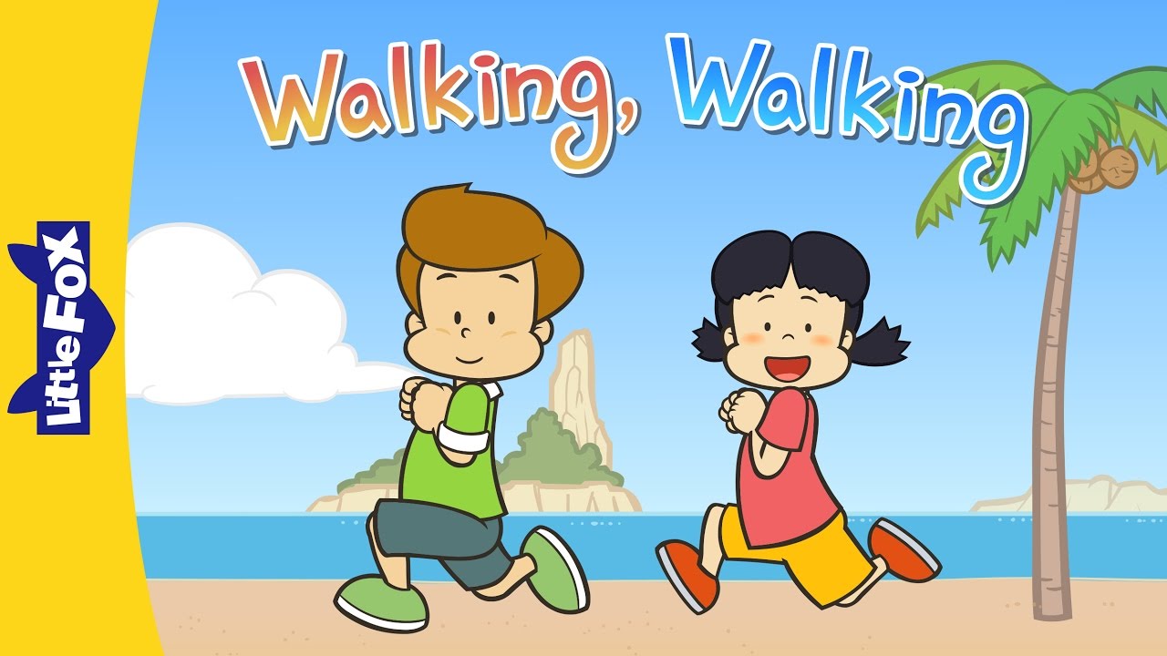 Walking, Walking | Nursery Rhymes | Action | Little Fox | Animated Songs for Kids 