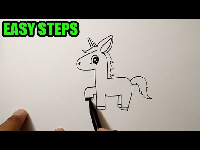 How to draw animals easy unicorn cute | Easy To Follow 