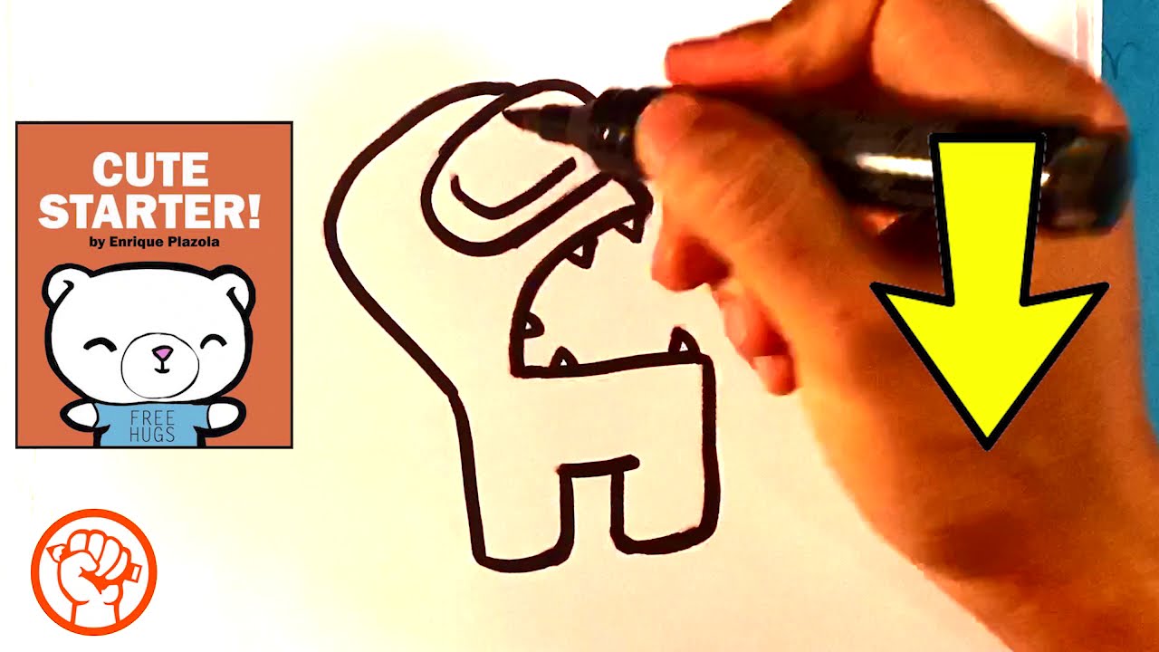 How to Draw Among Us Imposter - with Tongue - Drawing Lesson 