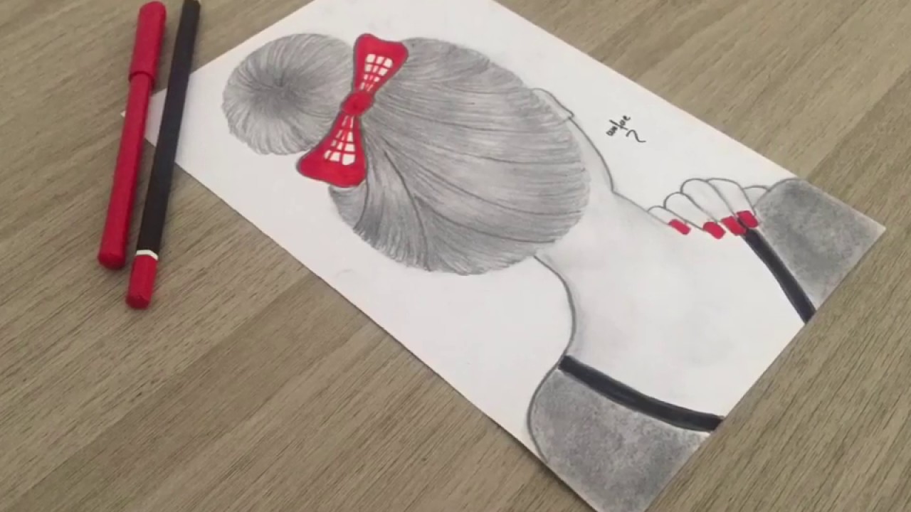 Comment dessiner une fille/كيف ترسم فتاة/Drawing with Wafae 