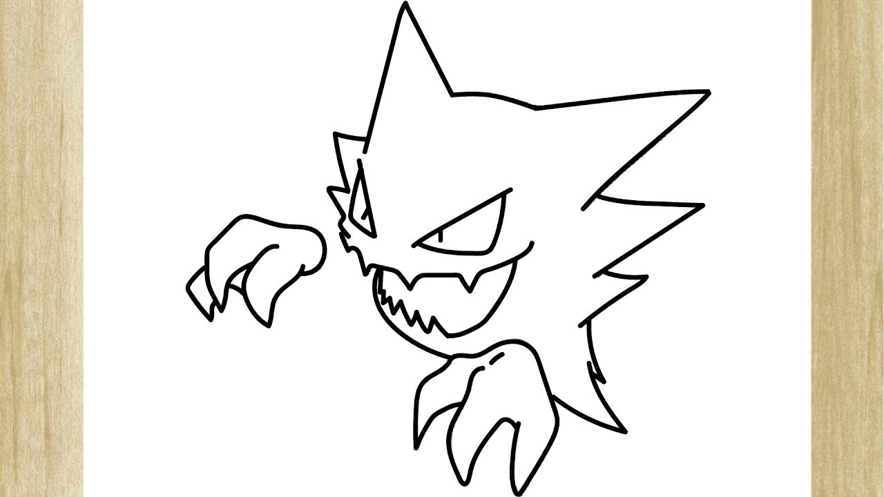 COMO DESENHAR O POKÉMON HAUNTER FACILMENTE 