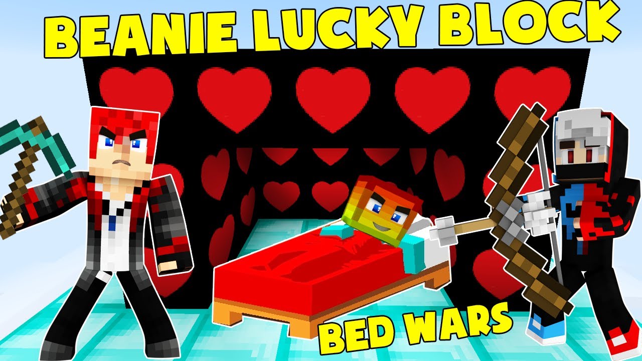 MINI GAME : BEANIE LUCKY BLOCK BEDWARS ** THỬ THÁCH CHIẾN THẰNG PIXEL VÀ VANH 