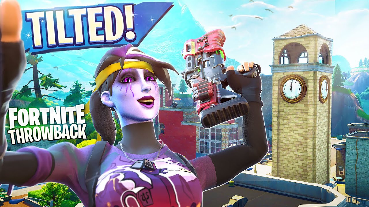 HAVING FUN AT TILTED TOWERS - FORTNITE SOLOS THROWBACK 