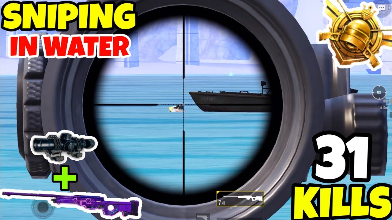 Enemies Try To Hide Under-Water So i Use My AWM in WATER in PUBG Mobile • (31 KILLS) • PUBGM (HINDI) 