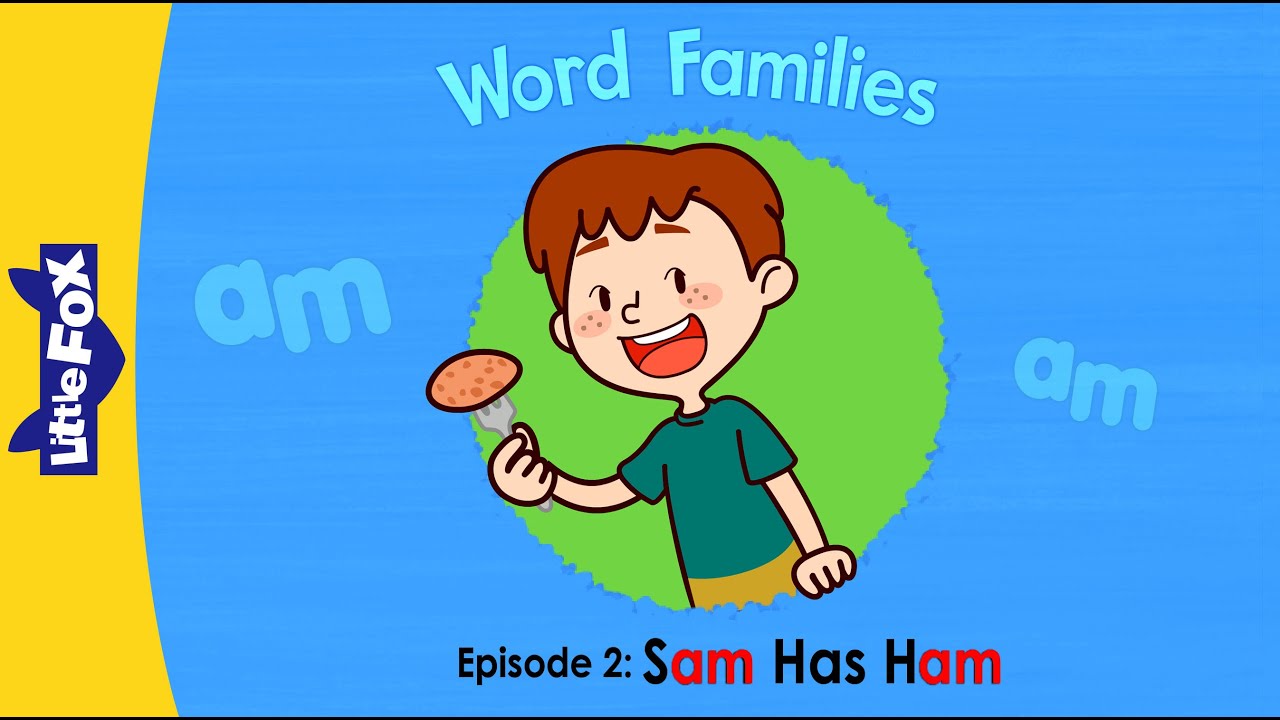 Word Family _am | Word Families 2 | Sam Has Ham | Phonics | Little Fox | Animated Stories for Kids 