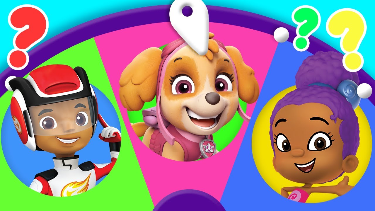 Adventures w/ Blaze, Bubble Guppies & PAW Patrol! ? Spin the Wheel of Friends Ep. 11 | Nick Jr. 2