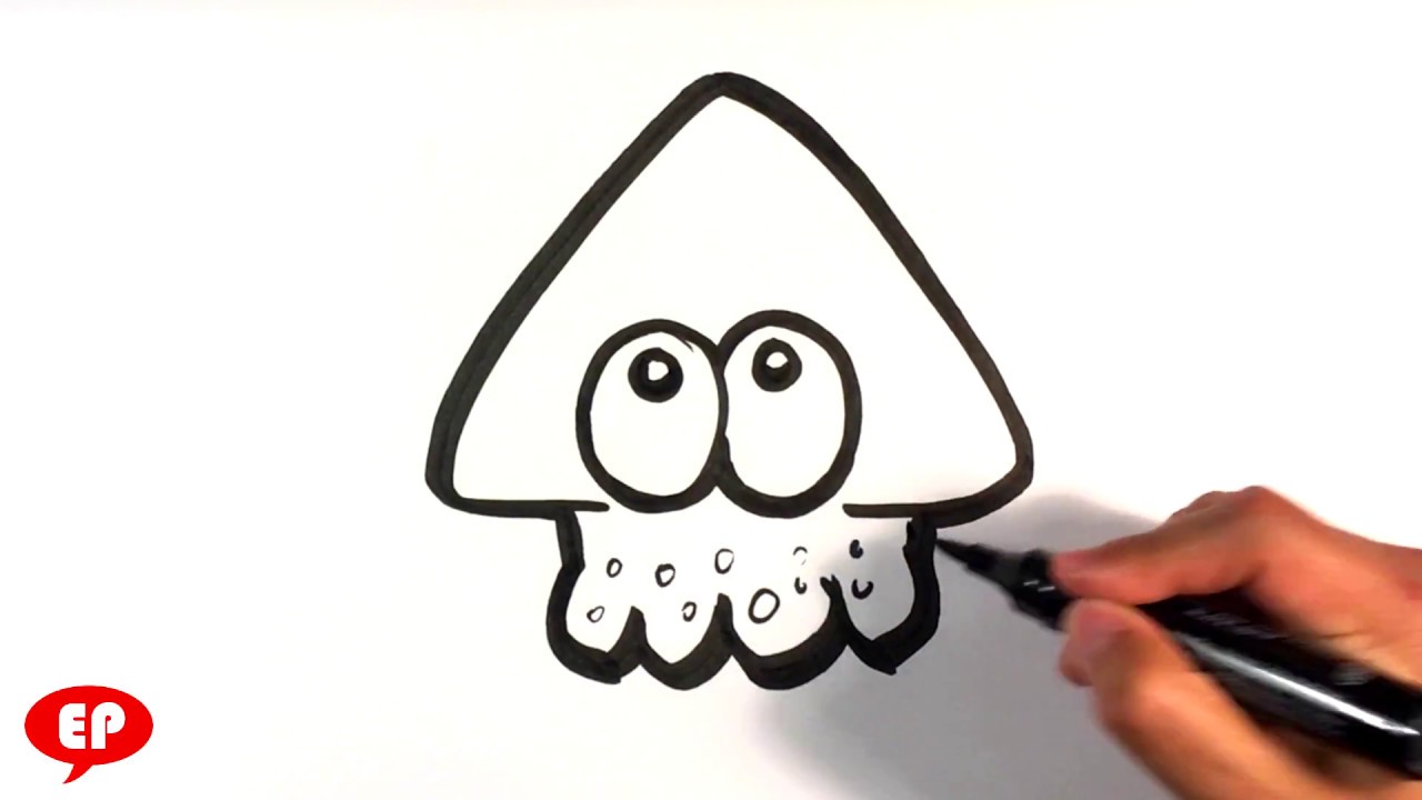 How to Draw Splatoon Squid - Easy Pictures to Draw 