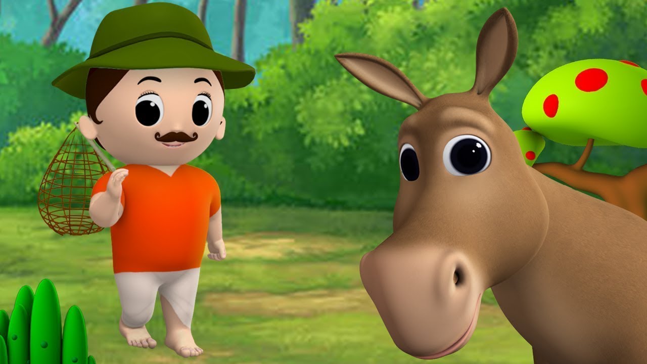Donkey & Fisherman Bengali Story | গাধা এবং জেলে বাংলা গল্প | 3D Cartoon Animated Kids Moral Stories 