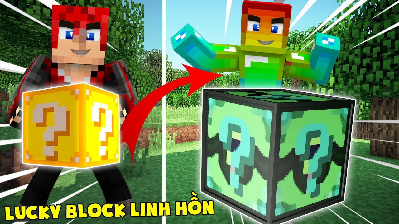 MINI GAME : ĐẤU TRƯỜNG LUCKY BLOCK LINH HỒN ** THỬ THÁCH NOOB SƯU TẬP LINH HỒN VIP NHẤT MINECRAFT ?? 