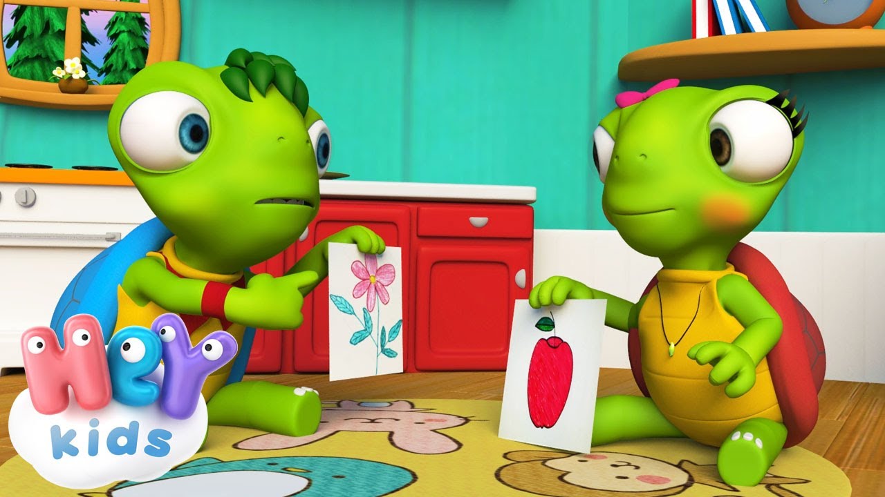 La Famille Tortue ? Chanson bébé + karaoke | HeyKids Français 