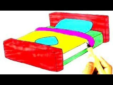 how to draw bedroom drawing painting living room drawing kitchen easy drawings colours house drawing 