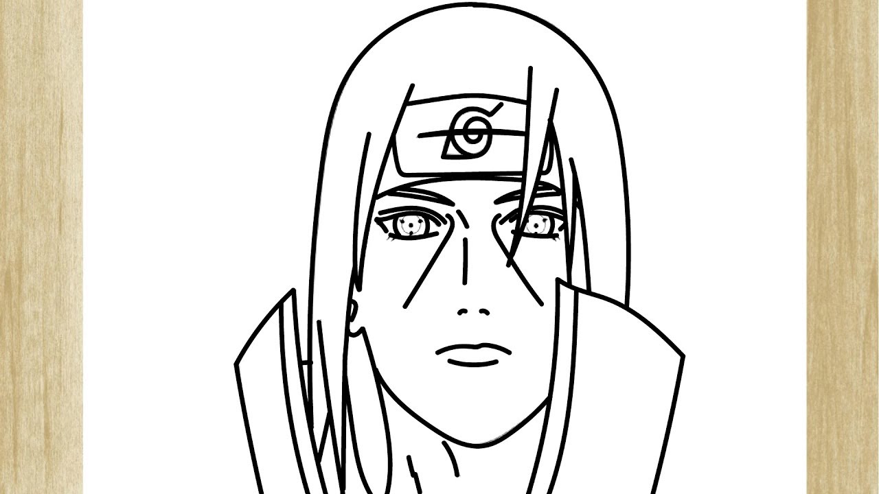 COMO DESENHAR O ITACHI UCHIHA FACILMENTE 