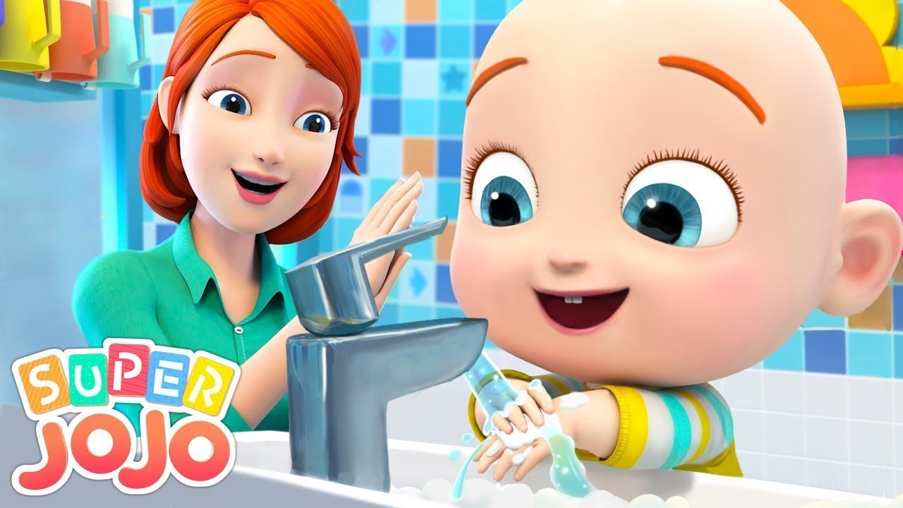 Rửa tay sạch sẽ phòng chống dịch bệnh | Em bé học rửa tay | Nhạc thiếu nhi vui nhộn | Super JoJo 