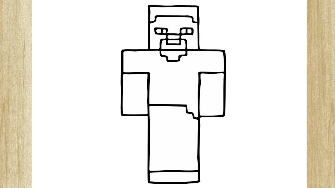 COMO DESENHAR O STEVE DE MINECRAFT 