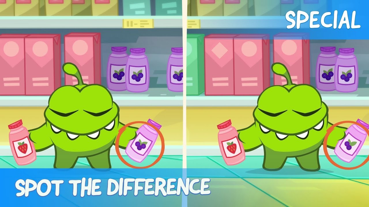 Spot the Difference Ep. 29 - Om Nom Stories: Shopping 
