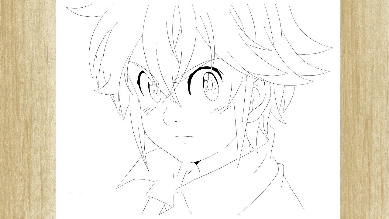 HOW TO DRAW MELIODAS FROM NANATSU NO TAIZAI /// COMO DESENHAR O MELIODAS DE NANATSU NO TAIZAI 