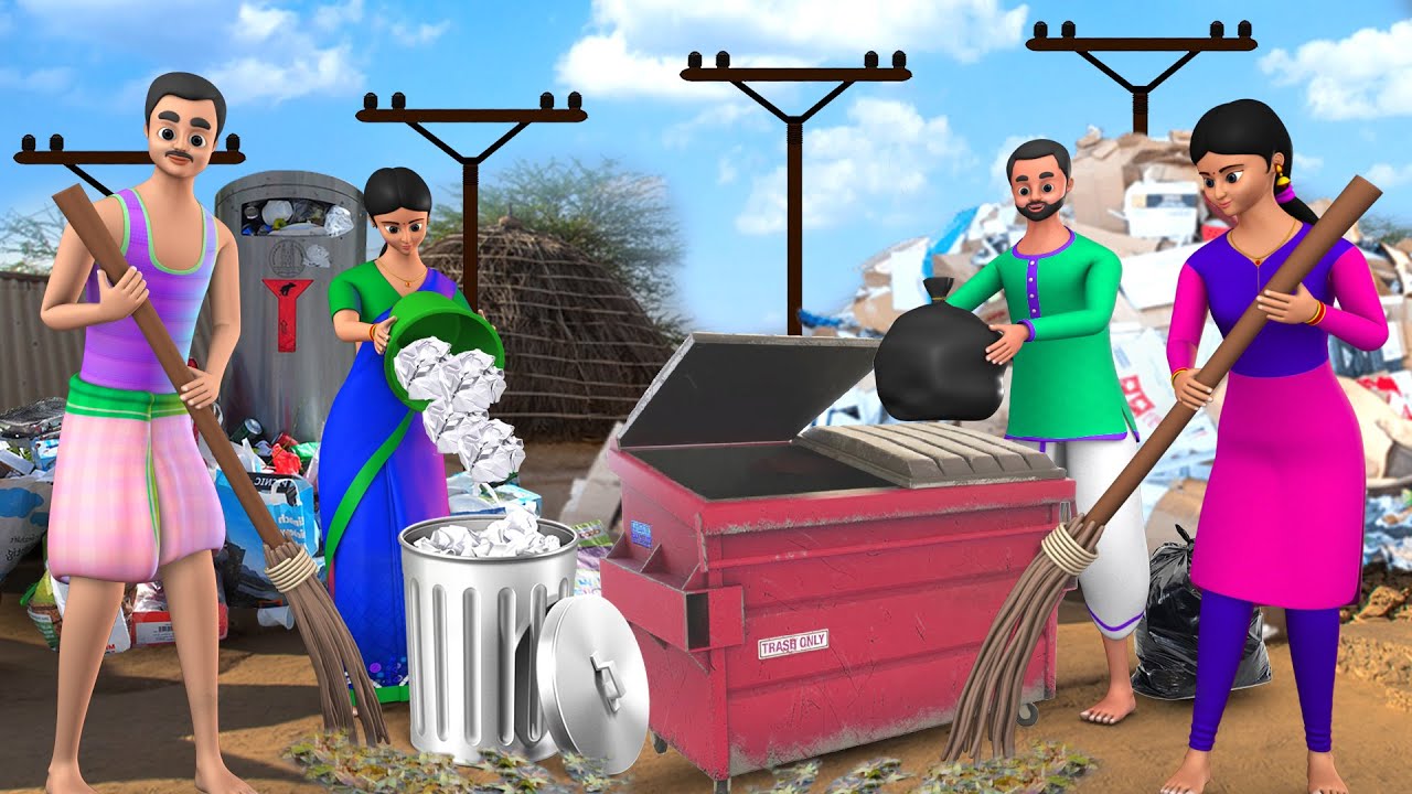ರಸ್ತೆ ಸ್ವೀಪರ್ ಕಥೆ - Road Sweeper Story in Kannada | Stories in Kannada | Maa Maa TV Animated Stories 