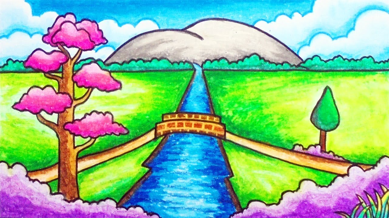 gambar mewarnai jembatan Terkeren Untuk Anak SD, TK, PAUD | gambarcoloring