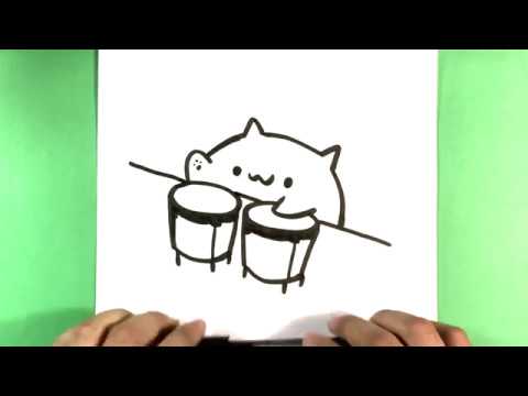 How to Draw Bongo Cat Step by Step - How to Draw Easy Things 