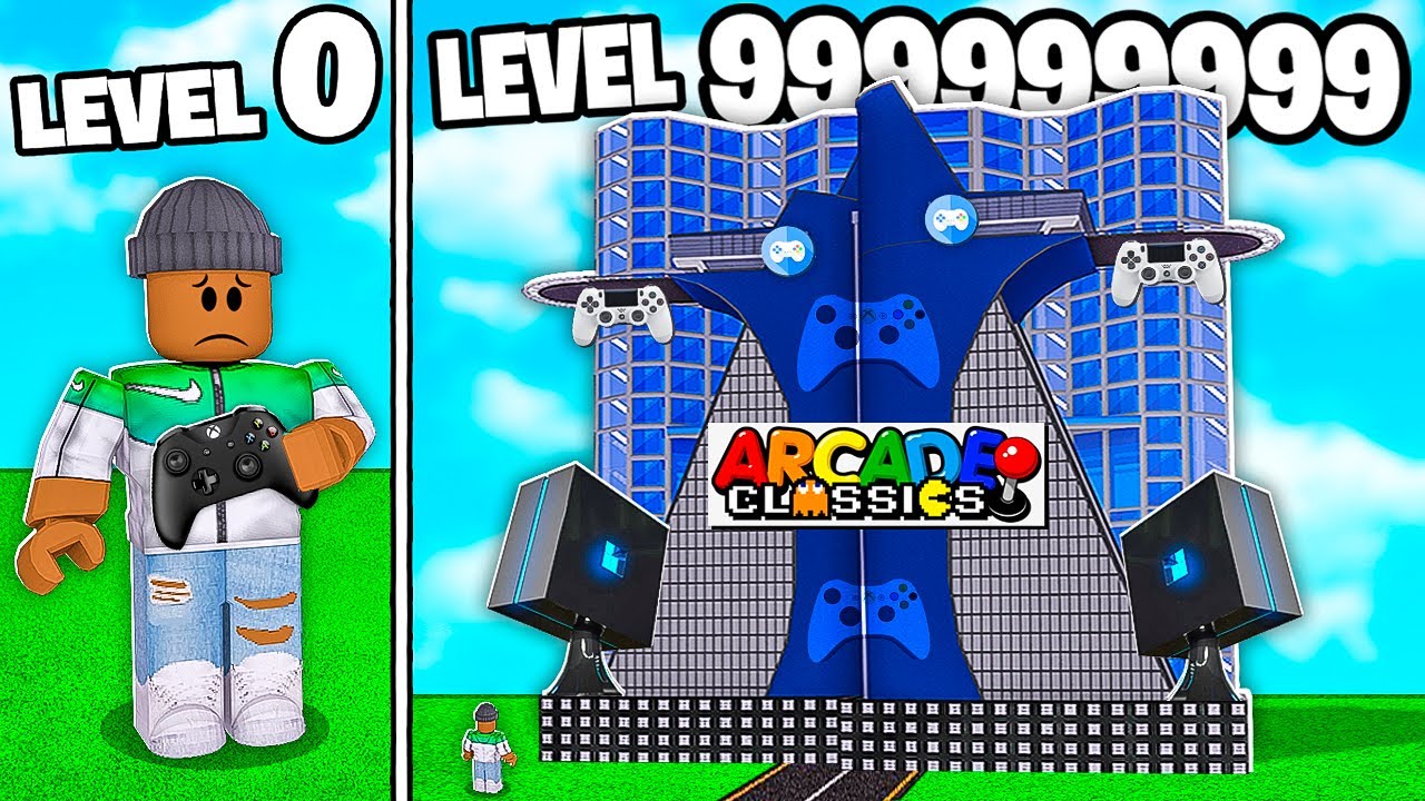 I BUILT A LEVEL 999,999,999 ROBLOX ARCADE 