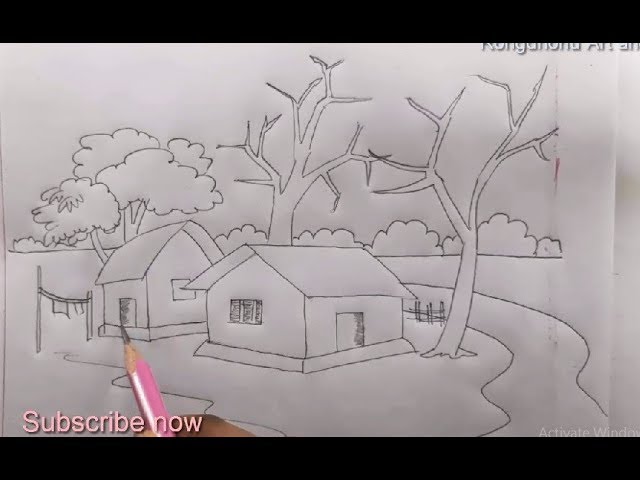 Pencil Drawing Scenery Scenery Drawing Tutorial Gramer Drisso Village Scenery Around the world, grammer commercial vehicles develops and produces driver and passenger seats for agricultural and construction vehicles, forklifts, trucks, busses and trains. pencil drawing scenery scenery