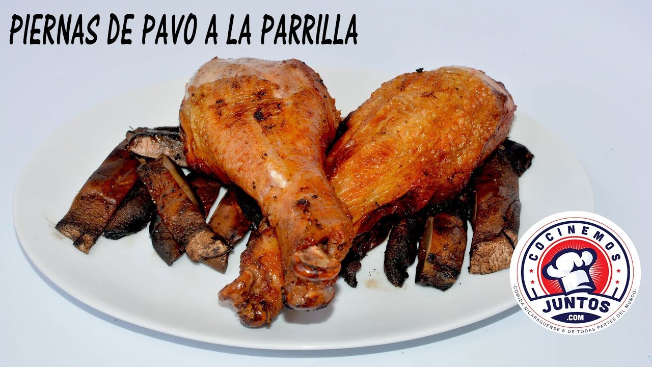 Receta de piernas de pavo marinadas en cerverza y a la parilla 