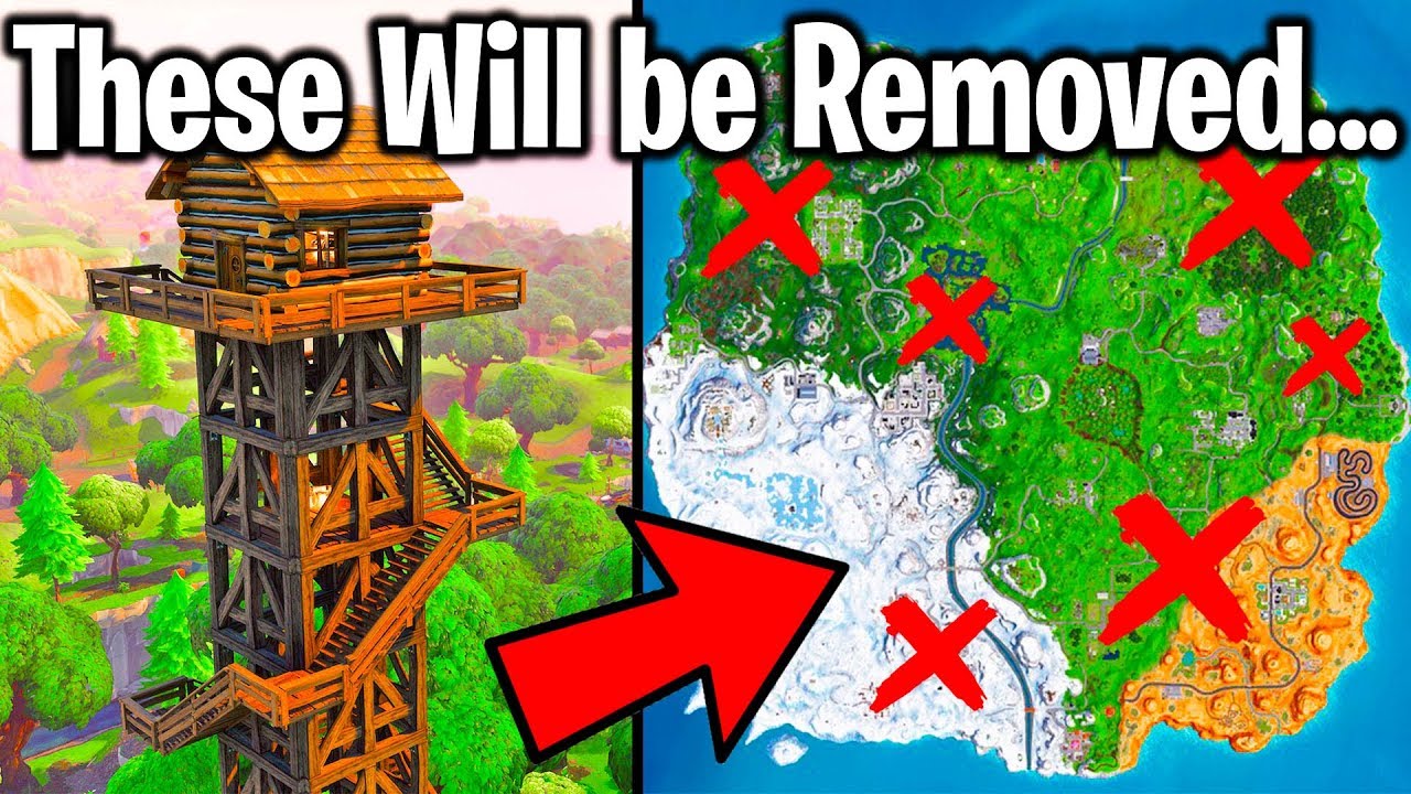 6 LOCATIONS IN FORTNITE THAT WILL BE REMOVED IN 2019! 