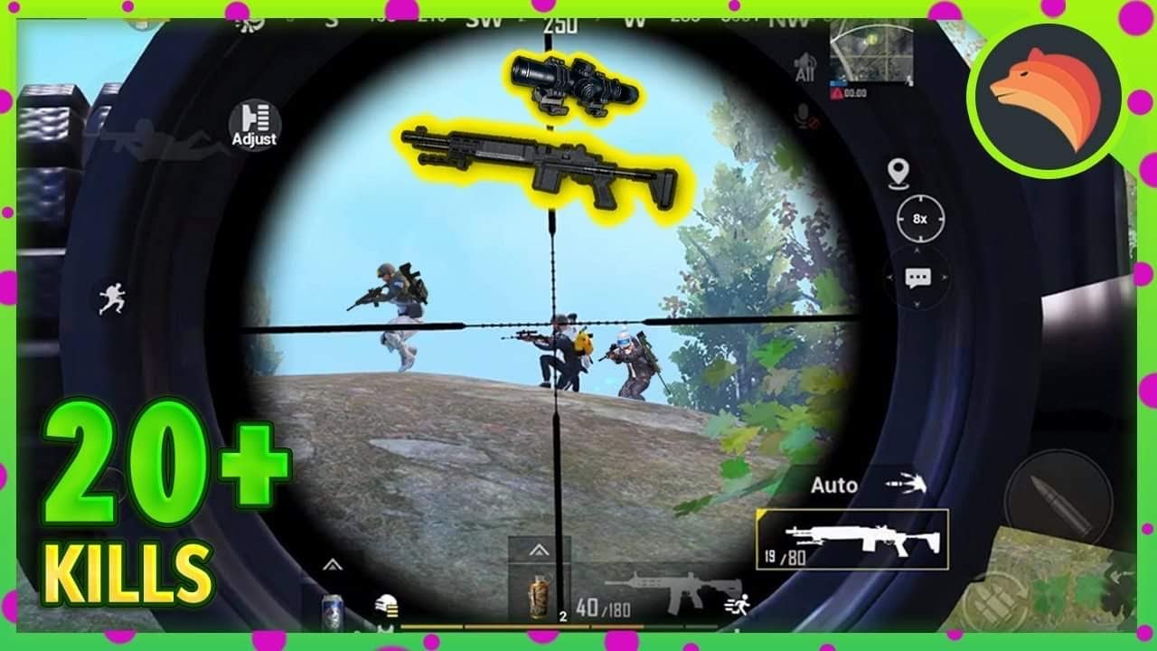 Auto MK14 + 8x Scope | PUBG MOBILE 