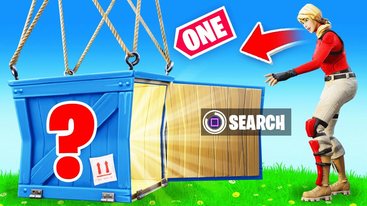 The ONE Supply Drop ONLY Challenge in Fortnite! 