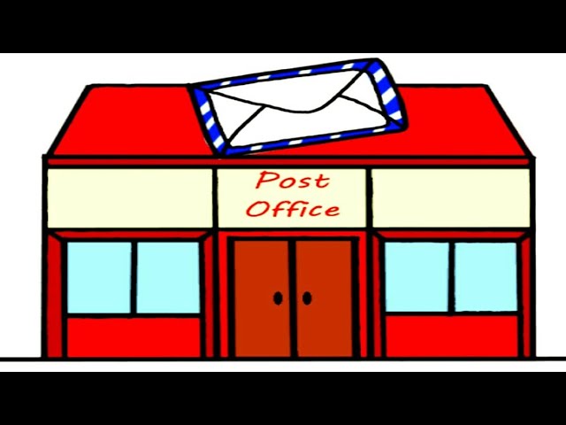 howto draw post office drawing painting post box drawing tajmahal easy drawings colour house drawing 