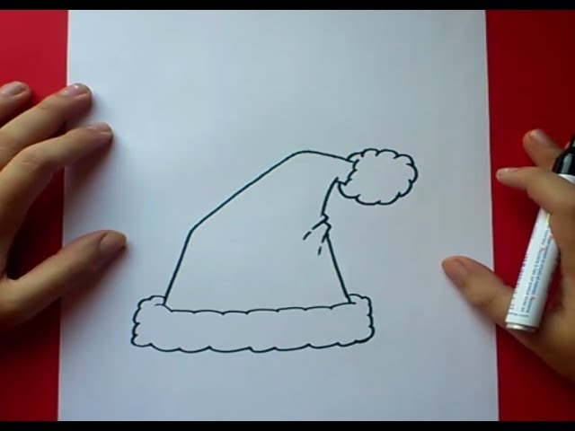 Cómo hacer un dibujo de papá noel