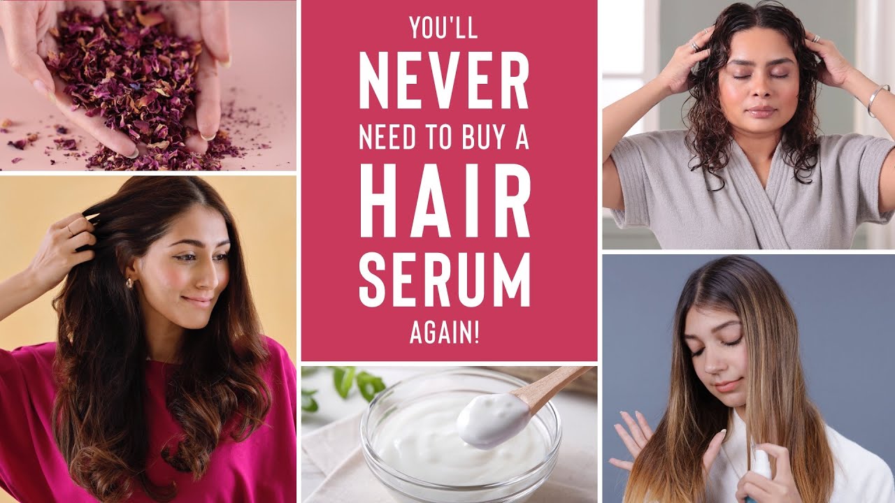 Use these DIY HAIR SERUMS to reduce HAIR FALL, DAMAGE and FRIZZ instantly! 