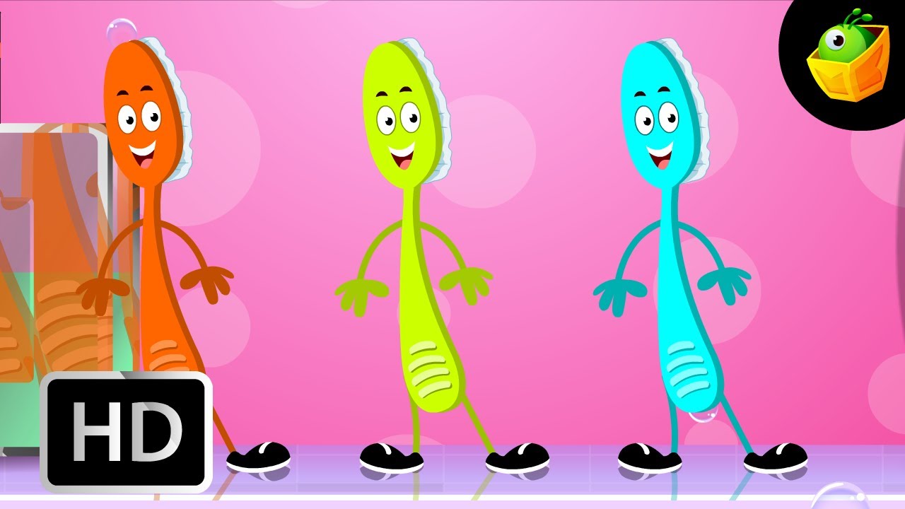 My Tooth Brush - English Nursery Rhymes - Cartoon/Animated Rhymes For Kids 