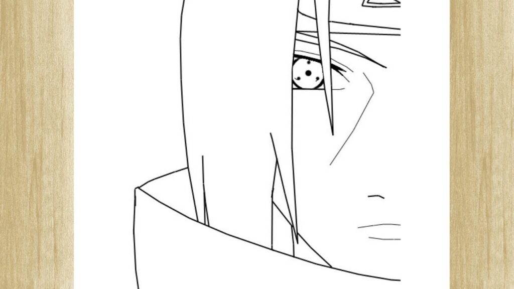 How To Draw Uchiha Itachi Face From Naruto Como Desenhar O Rosto Do Itachi