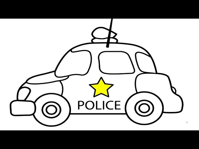 how to draw police car drawing painting police bike drawing truck easy drawings colour house drawing 