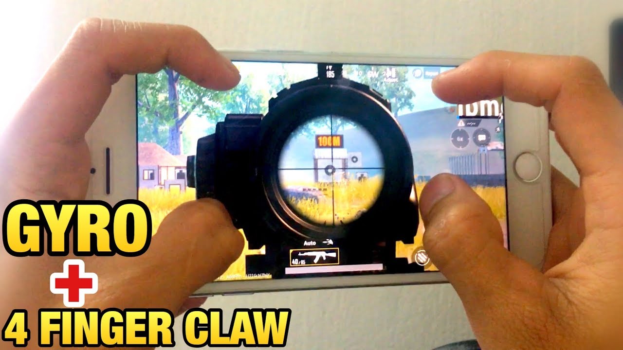 HANDCAM GYRO + 4 FINGER CLAW | SETTINGS + SENSITIVITY | PUBG MOBILE 