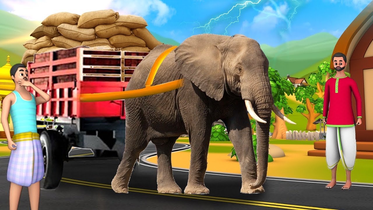 யானை டிரக் - Elephant Truck Story | Tamil Fairy Tales | 3D Animated Moral Stories Maa Maa TV Stories 