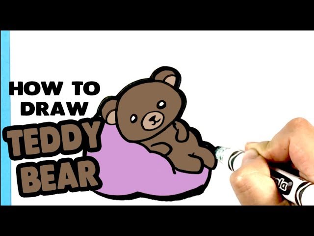 How To Draw Cute Bear Sleeping How To Draw Easy Things Step By Step For Beginners And Kids