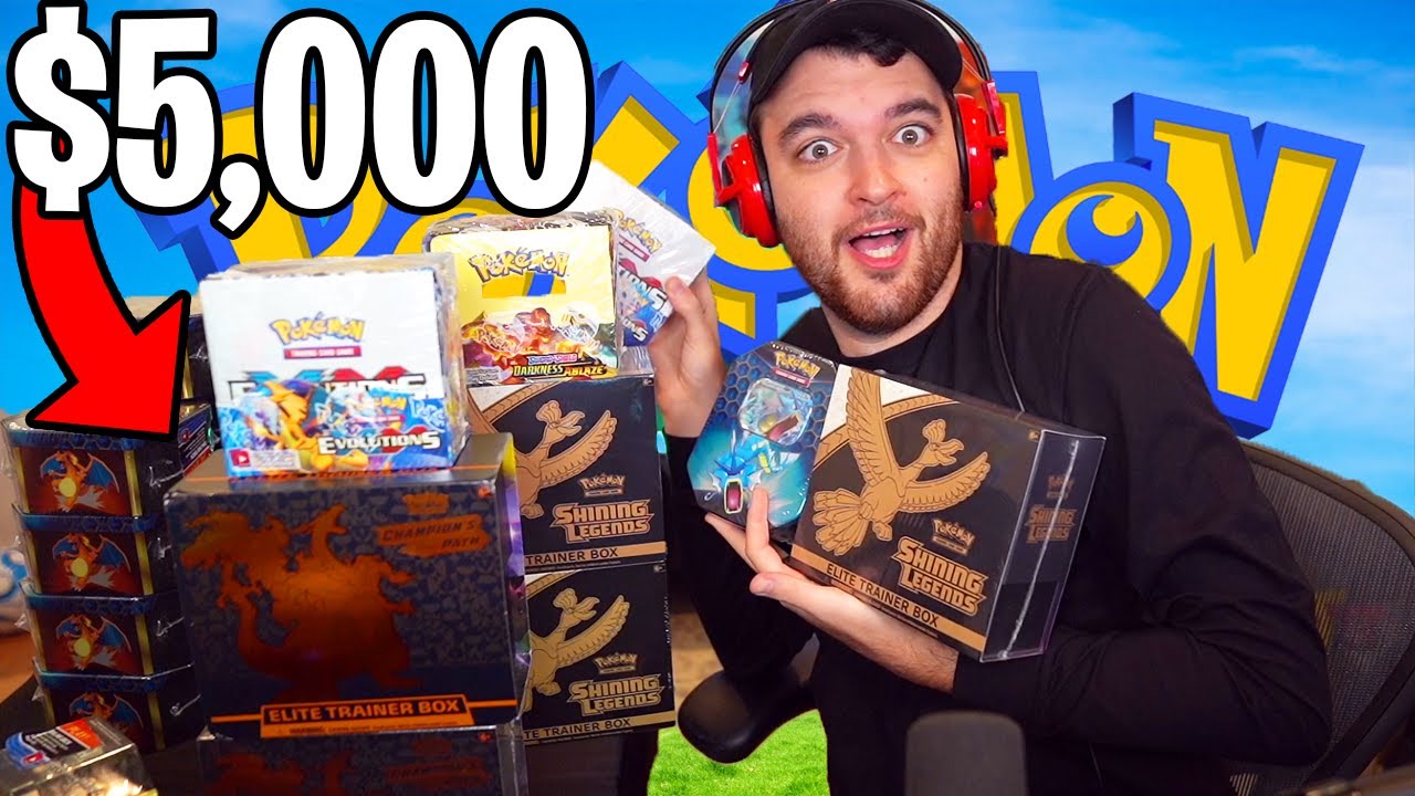 UNBOXING $5,000 OF RARE POKEMON CARDS!!! (CHARIZARD HUNT) 