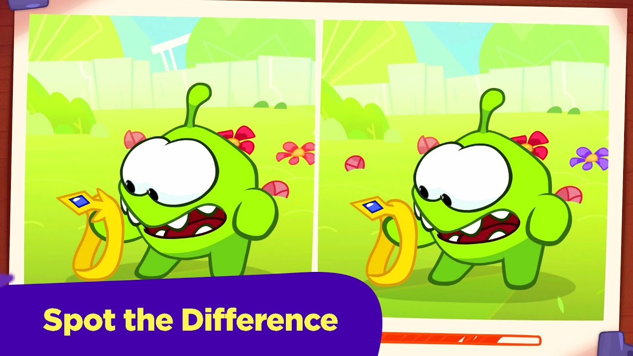 Spot the Difference - Om Nom Stories - Super-Noms (Cut the Rope) 