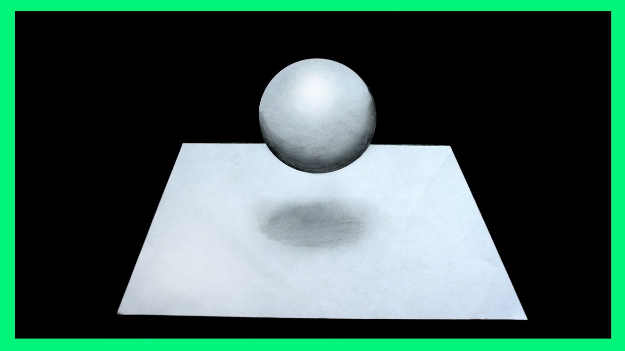 3D Ball Speed Drawing - Time lapse #Shorts video 