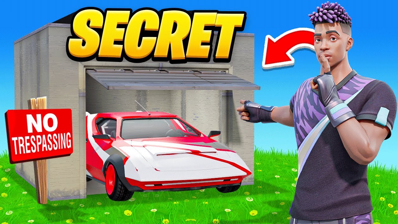 Finding the *SECRET* CAR in FORTNITE! 