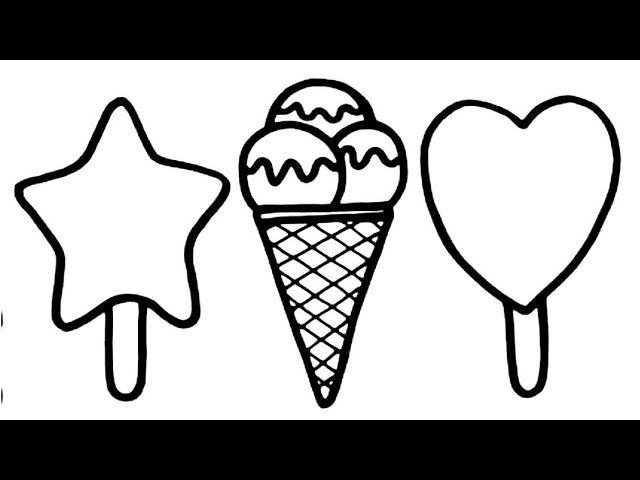 how to draw icecream drawing painting food drawing fruits vegetable easy drawing color house drawing 