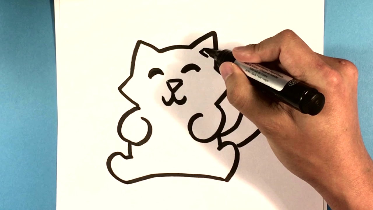 How to Draw a Kitty Cat - How to Draw Easy Things Easy for Kids 