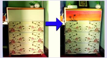 Painting on Furniture | DRAWING ON A WARDROBE | How to draw on a Wardrobe Drawer