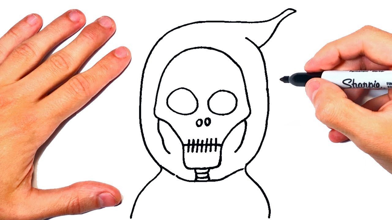 How to draw The Death Step by Step | Death Drawing Lesson 