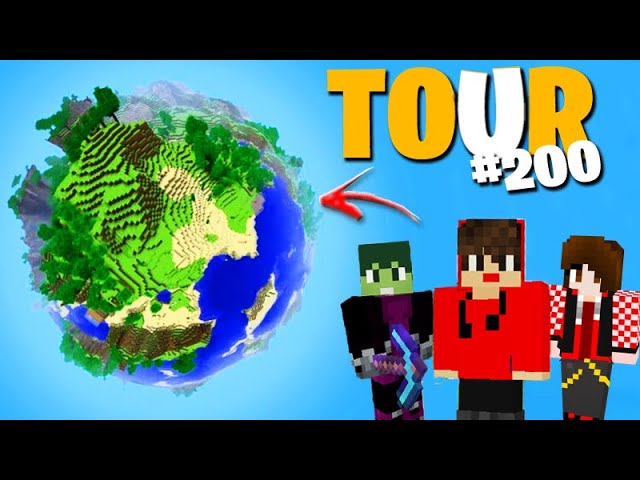 Minecraft: DUPLA SURVIVAL - CONHECENDO o MUNDO da DUPLA SURVIVAL!!! (TOUR) #200 