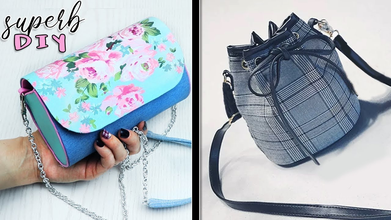 PRETTY DIY FEMALE BAGS YOU CAN SEW FROM OLD CLOTHES EASY STEP BY STEP TUTORIALS 